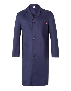 Bata trabajo unisex azul