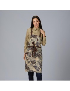 Delantal peto estampado flores