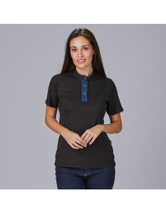 Polo mujer cuello mao tejano