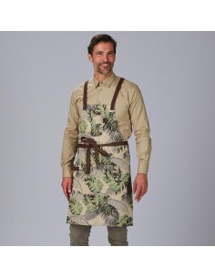 Delantal peto estampado flores 2